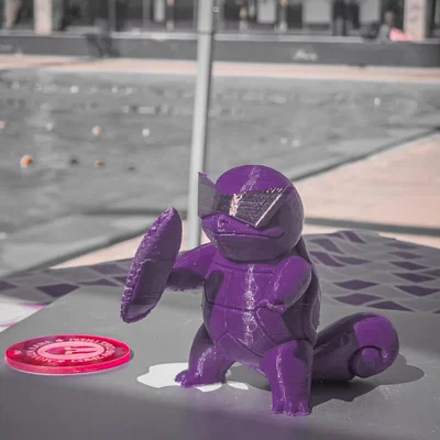 Mô hình in 3D Pokemon Squirtle Cứu hộ siêu ngầu trang trí bàn làm việc