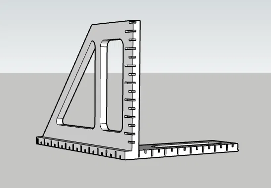 Thước đo vạch dấu Drawing Line Ruler 2.0 cho thợ mộc và DIY - Image 9