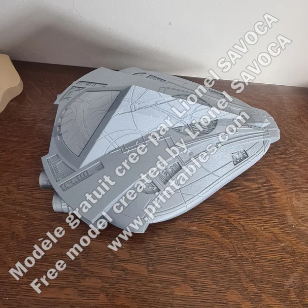 Mô hình in 3D tàu chiến Al'kesh (Goa'uld) tỉ lệ 1:250 từ Stargate SG-1 - Image 3