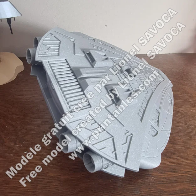 Mô hình in 3D tàu chiến Al'kesh (Goa'uld) tỉ lệ 1:250 từ Stargate SG-1 - Image 5