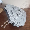 Mô hình in 3D tàu chiến Al'kesh (Goa'uld) tỉ lệ 1:250 từ Stargate SG-1 - Thumbnail 5