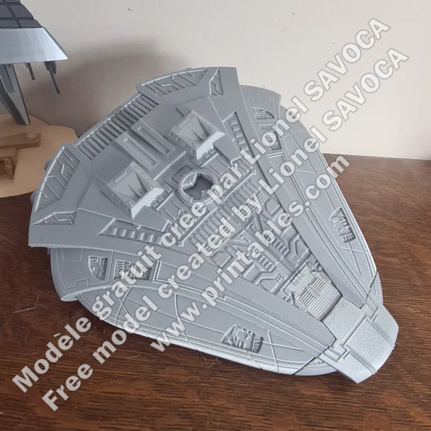 Mô hình in 3D tàu chiến Al'kesh (Goa'uld) tỉ lệ 1:250 từ Stargate SG-1 - Image 6
