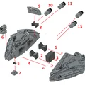 Mô hình in 3D tàu chiến Al'kesh (Goa'uld) tỉ lệ 1:250 từ Stargate SG-1 - Thumbnail 7