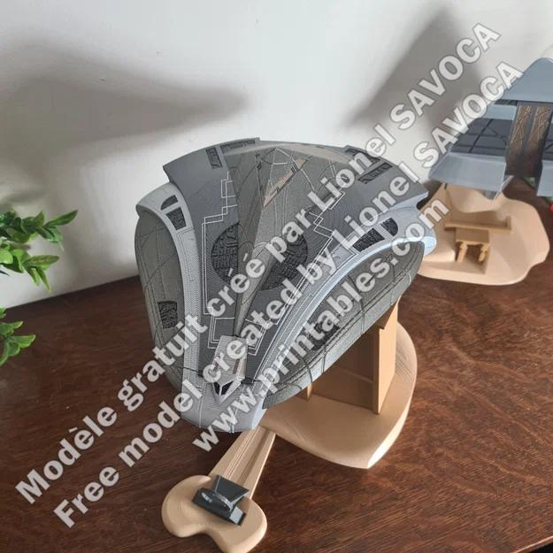 Mô hình in 3D tàu chiến Al'kesh (Goa'uld) tỉ lệ 1:250 từ Stargate SG-1 - Image 9