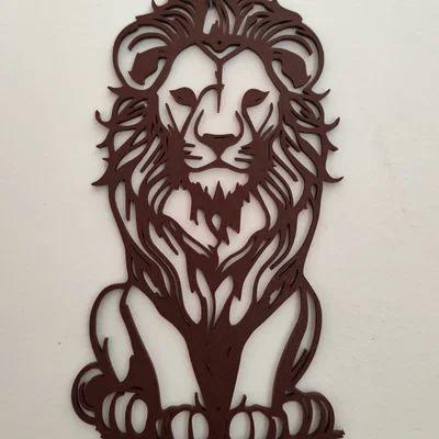 Mẫu trang trí treo tường hình Sư tử (Wallart Lion) độc đáo