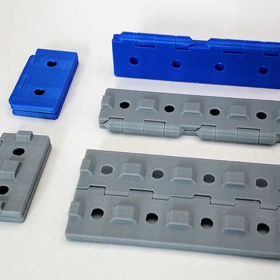Bản lề dọc Print-In-Place cho nhôm định hình 2020