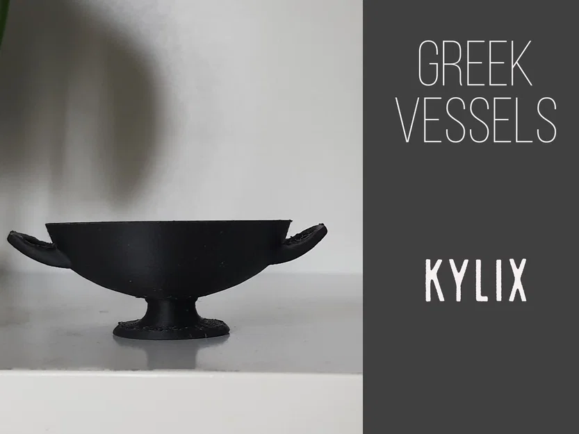 Mô hình chén Kylix Hy Lạp cổ đại - File in 3D tinh tế - Image 1