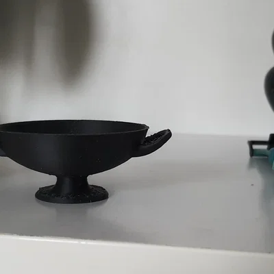 Mô hình chén Kylix Hy Lạp cổ đại - File in 3D tinh tế