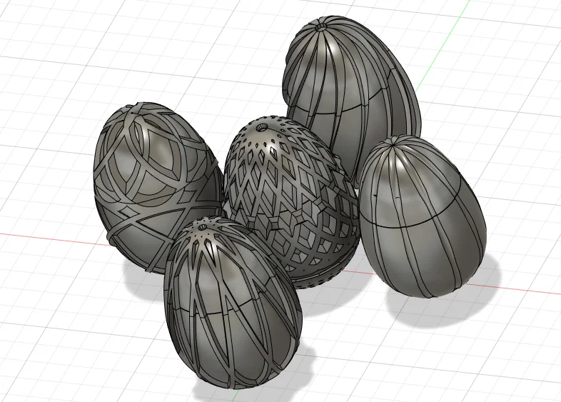 Mô hình trứng Phục sinh có ren xoay (Easter Eggs) cực đẹp và dễ in 3D - Image 1