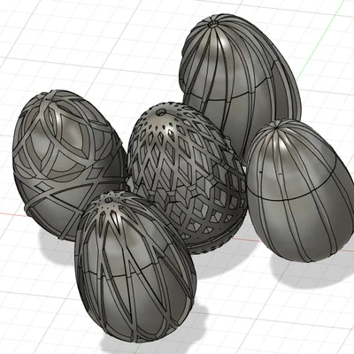 Mô hình trứng Phục sinh có ren xoay (Easter Eggs) cực đẹp và dễ in 3D