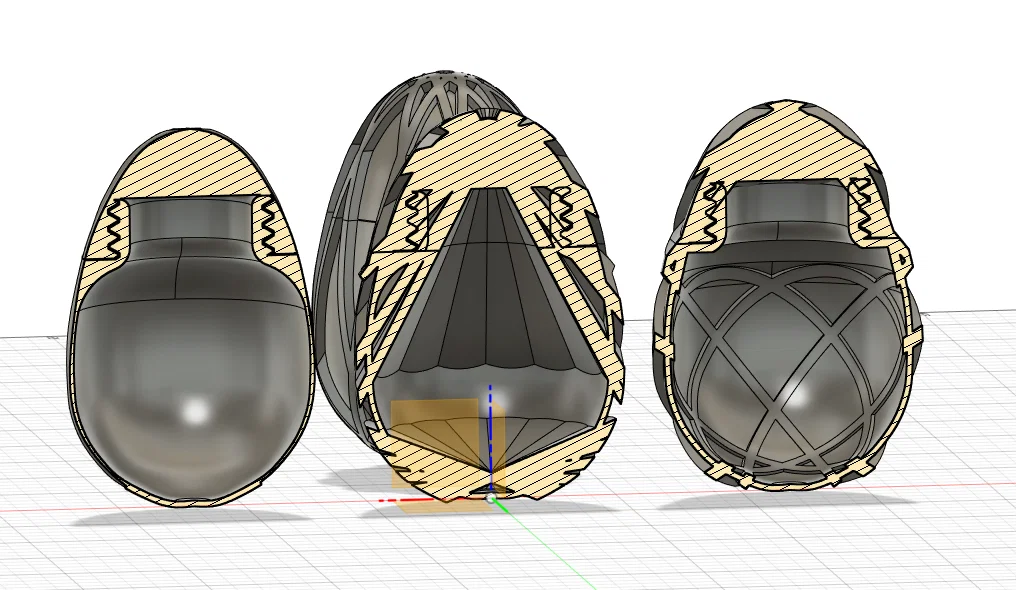Mô hình trứng Phục sinh có ren xoay (Easter Eggs) cực đẹp và dễ in 3D - Image 3
