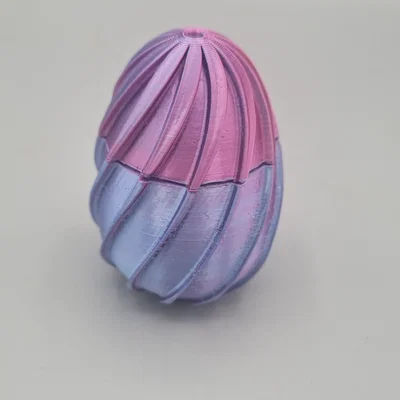 Mô hình trứng Phục sinh có ren xoay (Easter Eggs) cực đẹp và dễ in 3D
