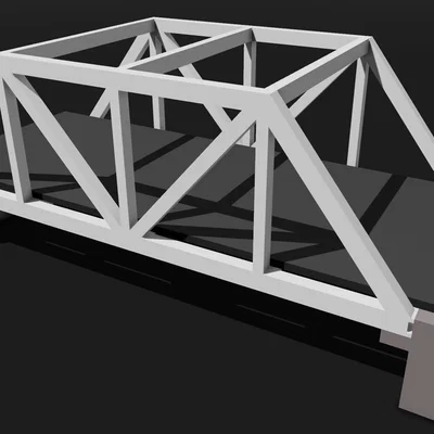Cầu giàn (Truss bridge) đơn giản hoá