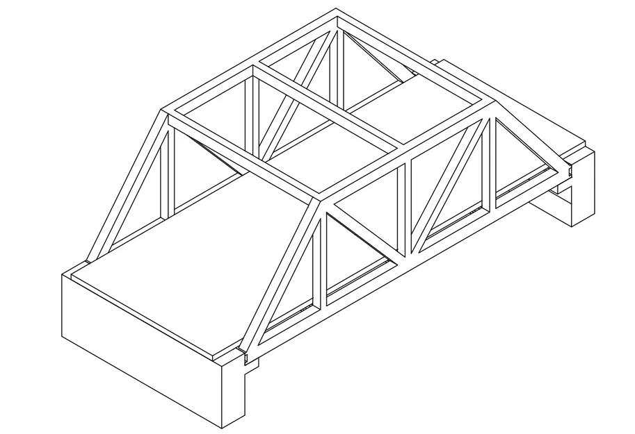 Cầu giàn (Truss bridge) đơn giản hoá - Image 4