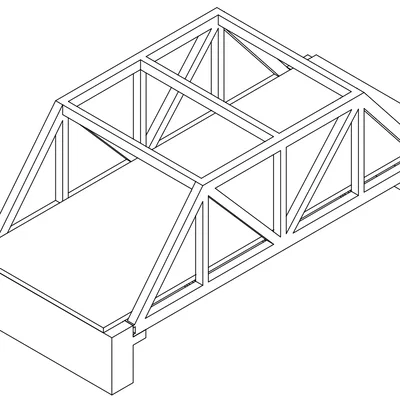 Cầu giàn (Truss bridge) đơn giản hoá