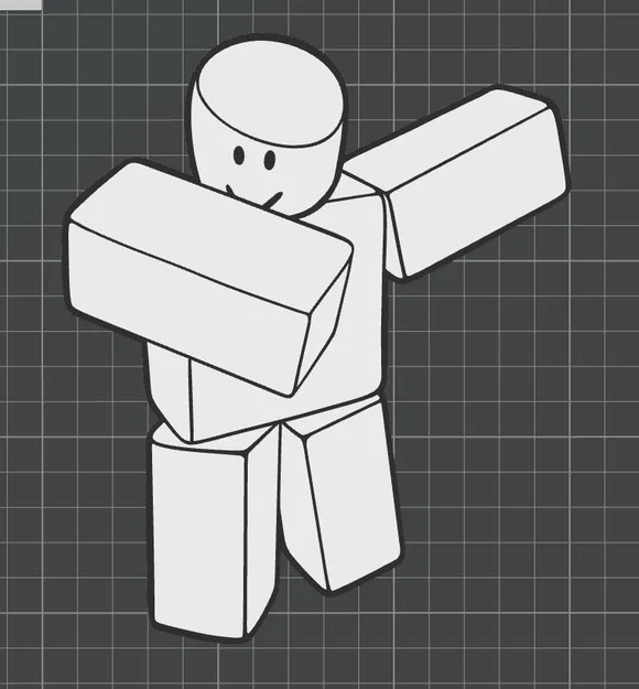 Mô hình 3D Roblox Noob - Tự tay sáng tạo và trang trí độc đáo - Image 1