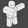 Mô hình 3D Roblox Noob - Tự tay sáng tạo và trang trí độc đáo - Thumbnail 1