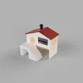 Nhà Hamster (Hamster House) 2 Tầng Dễ Vệ Sinh - Thumbnail 4