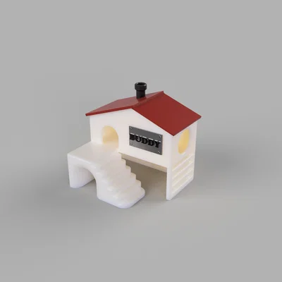 Nhà Hamster (Hamster House) 2 Tầng Dễ Vệ Sinh