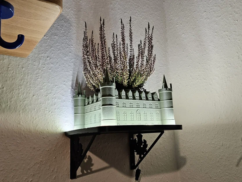 Mô hình chậu cây treo tường lâu đài Inveraray 3D cực đẹp - Image 1