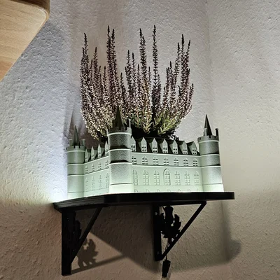 Mô hình chậu cây treo tường lâu đài Inveraray 3D cực đẹp