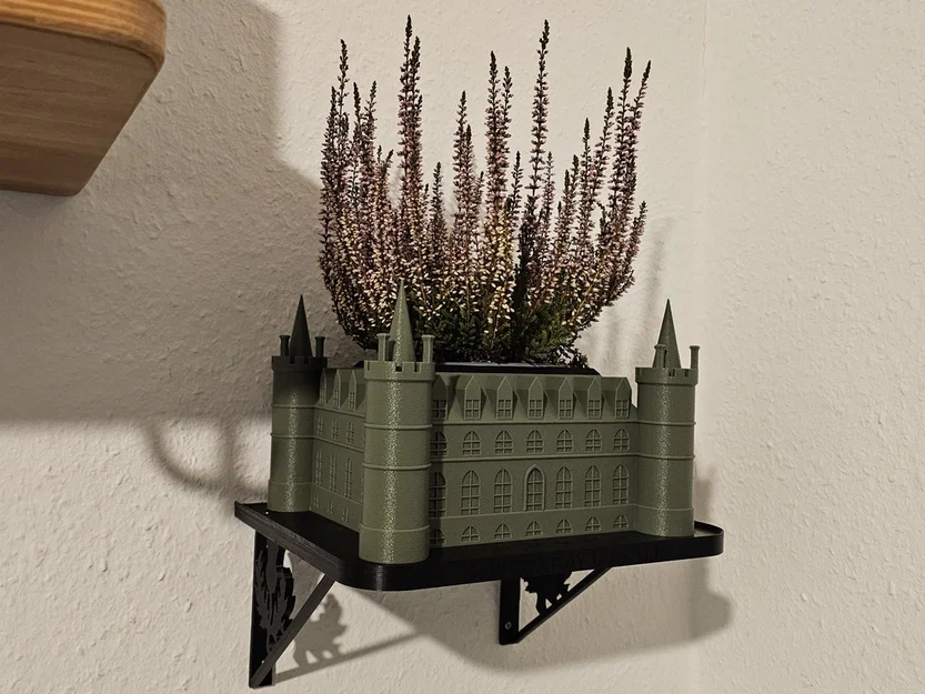 Mô hình chậu cây treo tường lâu đài Inveraray 3D cực đẹp - Image 2