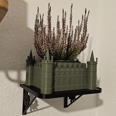 Mô hình chậu cây treo tường lâu đài Inveraray 3D cực đẹp
