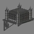 Mô hình chậu cây treo tường lâu đài Inveraray 3D cực đẹp - Thumbnail 3