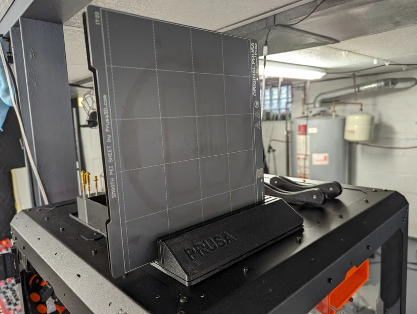 Khay đựng tấm in 3D cho máy Prusa MK3 MK4 (Hỗ trợ Gridfinity) - Image 1