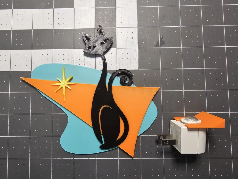 Đèn Ngủ Mèo Retro Atomic - Image 1