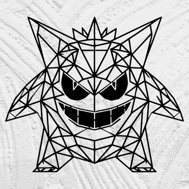 Gengar Low Poly Hình Học - Image 1