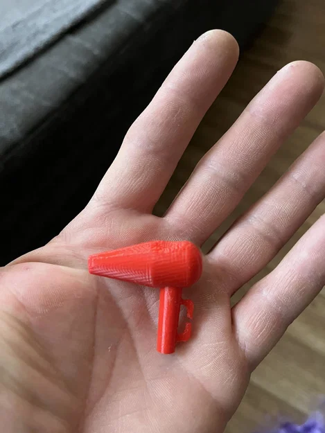 Mô hình máy sấy tóc 3D cho búp bê (Phụ kiện đồ chơi sáng tạo) - Image 1
