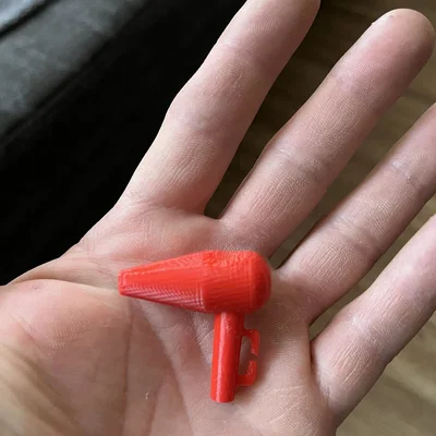 Mô hình máy sấy tóc 3D cho búp bê (Phụ kiện đồ chơi sáng tạo)
