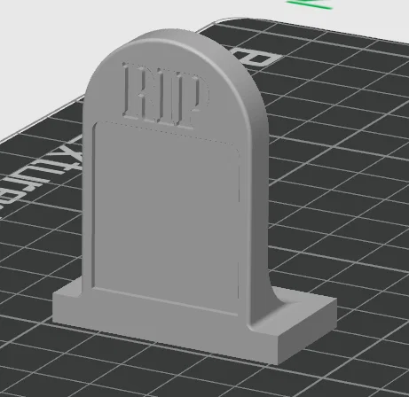 Mô hình bia mộ mini R.I.P trang trí Halloween in 3D siêu đẹp - Image 1