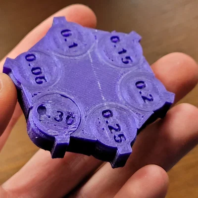 Mô hình kiểm tra độ dung sai (Simple Tolerance Test) cho máy in 3D