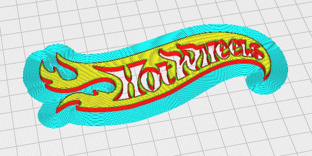 Mô hình logo Hot Wheels 3D trang trí đẹp mắt - Image 1