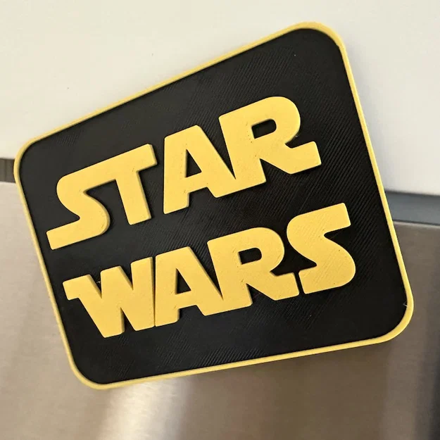 Bảng tên Star Wars 2 dòng, tùy biến, gắn nam châm - Image 1