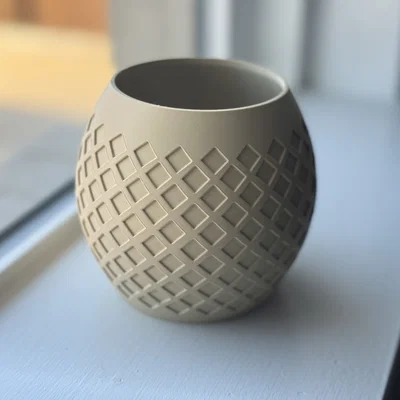 Chậu succulent họa tiết kim cương