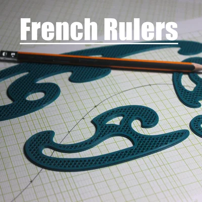 Bộ Thước French Rulers In 3D Hỗ Trợ Vẽ Đường Cong, Đồ Thị