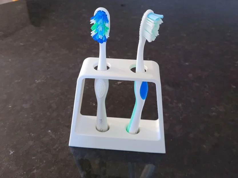 Giá đỡ bàn chải đánh răng 3D đơn giản, nhỏ gọn cho nhà tắm - Image 1