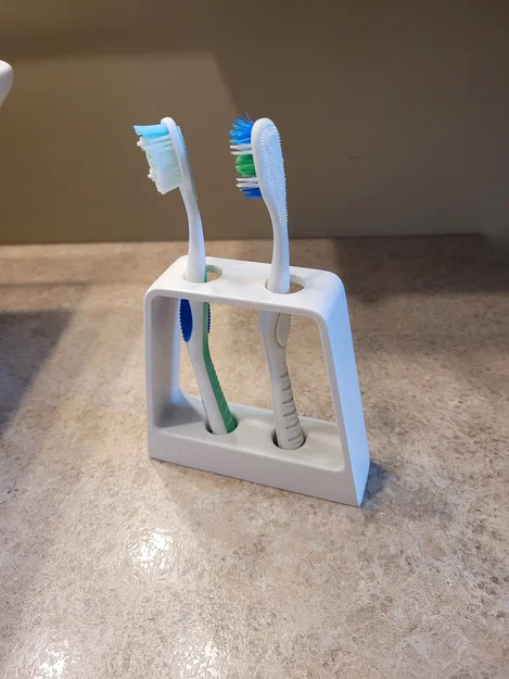 Giá đỡ bàn chải đánh răng 3D đơn giản, nhỏ gọn cho nhà tắm - Image 2