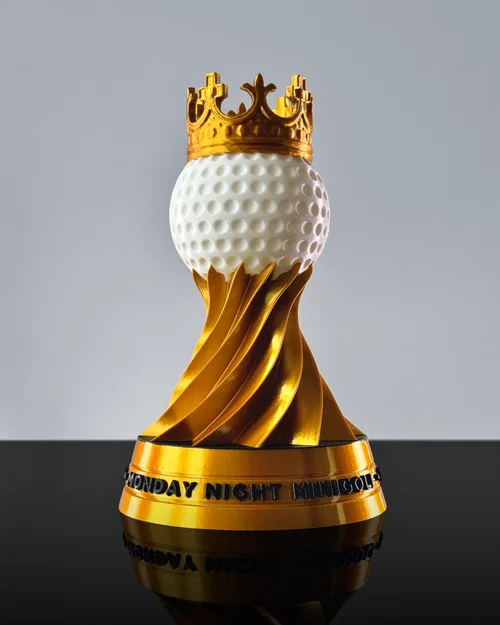 Cúp golf có vương miện - Bambu AMS multicolor, thêm chữ của bạn! - Image 1