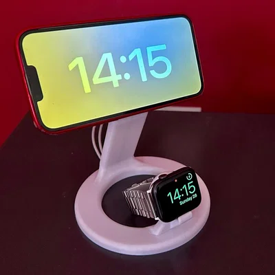 Giá đỡ sạc iPhone & Apple Watch cho sạc nam châm, dùng Standby mode
