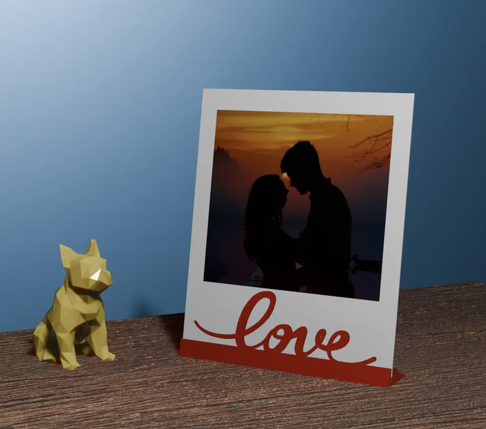 Khung trưng bày ảnh Polaroid chữ Love - Phụ kiện trang trí bàn làm việc - Image 2