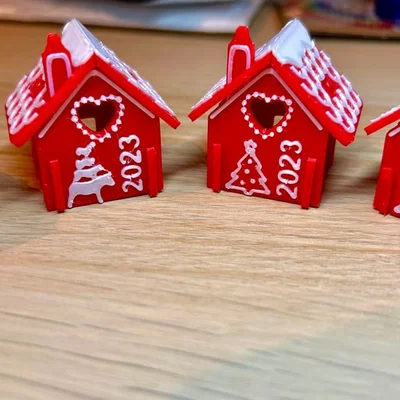 Bộ kit thiệp Noel Nhà Bánh Gừng – thêm chi tiết, tuỳ chỉnh chữ, đa ngôn ngữ