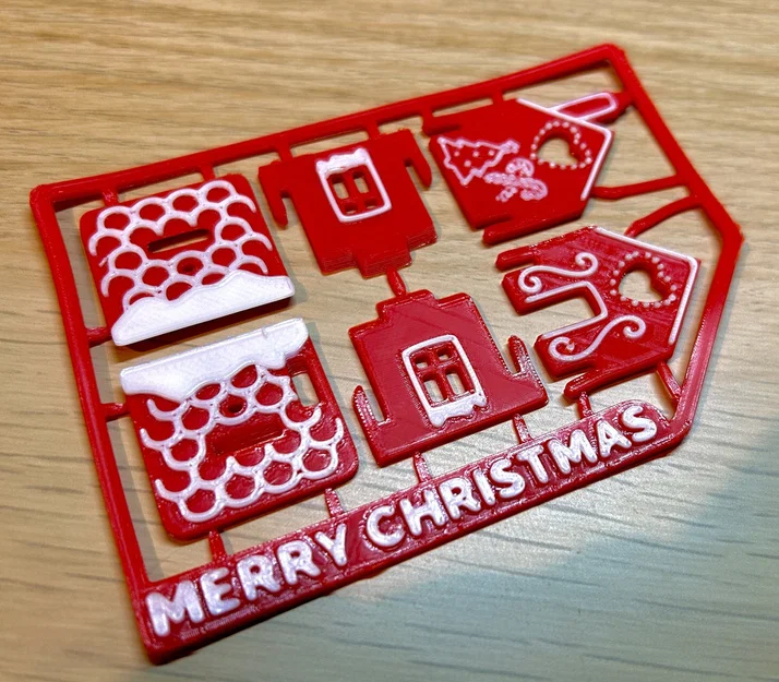 Bộ kit thiệp Noel Nhà Bánh Gừng – thêm chi tiết, tuỳ chỉnh chữ, đa ngôn ngữ - Image 3