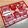 Bộ kit thiệp Noel Nhà Bánh Gừng – thêm chi tiết, tuỳ chỉnh chữ, đa ngôn ngữ - Thumbnail 4