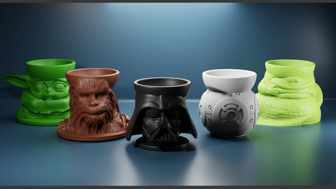 Bộ sưu tập cốc đựng trứng Star Wars in 3D độc đáo - Image 1