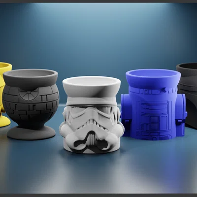 Bộ sưu tập cốc đựng trứng Star Wars (Part 1) cho bàn ăn độc đáo