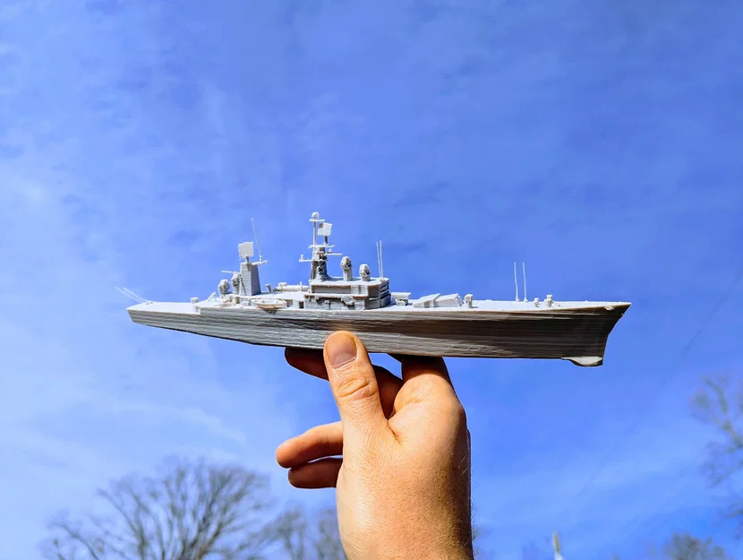 USS Bainbridge DLGN-25 – Mô hình 3D tàu tuần dương tên lửa chạy hạt nhân - Image 1